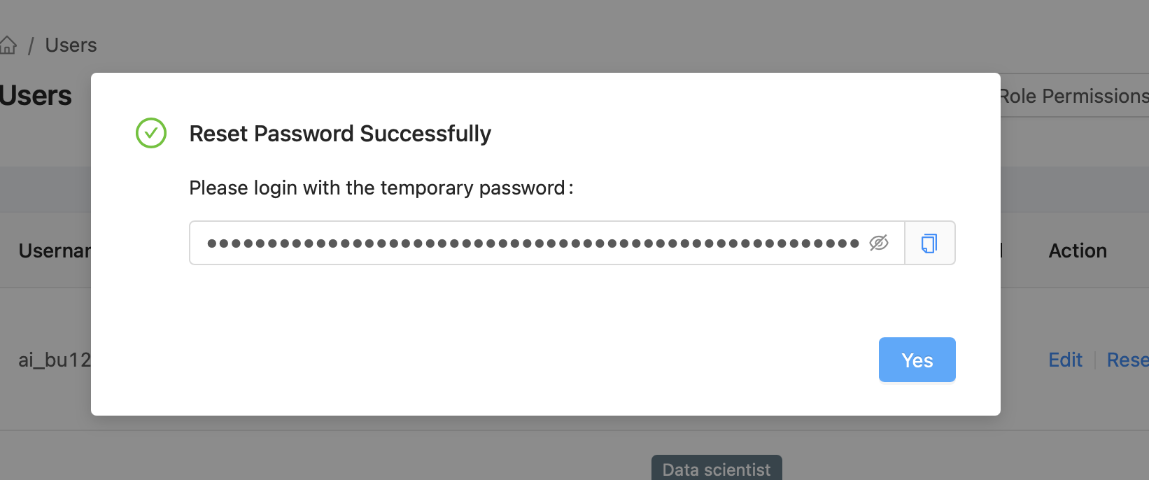Reset Password Complete